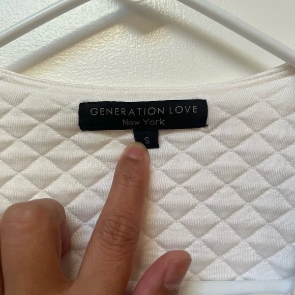 Generation Love White Quilted Bomber Jacket - Picture 5 of 6